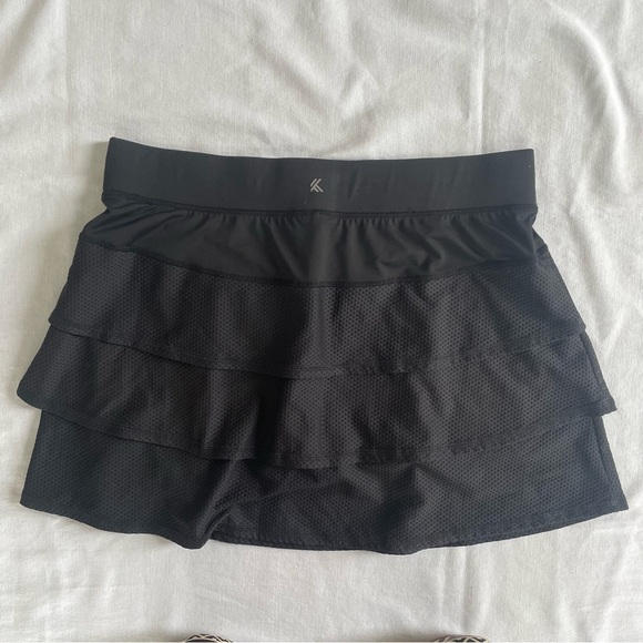 Kyodan Skort Black Tiered with thick elastic waist Women’s L - Picture 7 of 7